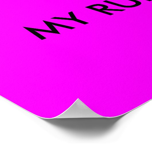 MIJN KAMER, MIJN poster REGELS (Hoek)