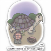 Mijn kamer op maat gesneden Sticker (Voorkant)