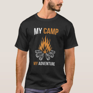 Mijn kamp Mijn avontuurtenten die Camping Campin g T-shirt