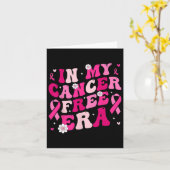 Mijn kanker vrije tijdperk overlevende borstkanker kaart (Gele Bloem)