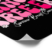 Mijn kanker vrije tijdperk overlevende borstkanker poster (Hoek)