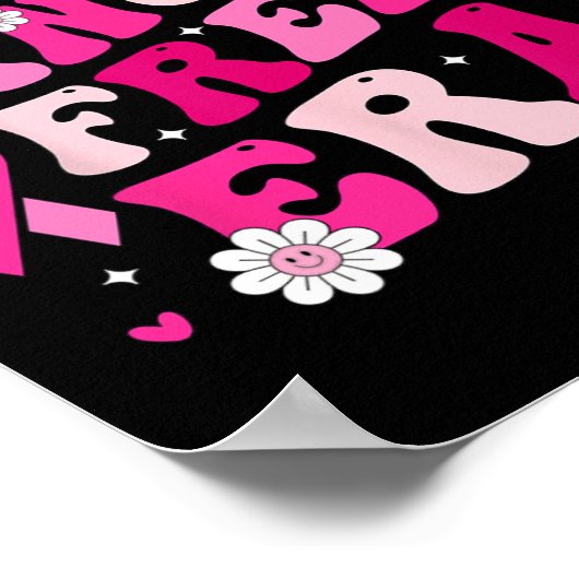 Mijn kanker vrije tijdperk overlevende borstkanker poster (Hoek)