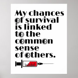 Mijn kansen op overlevingsofferte poster