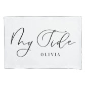 Mijn kant uw kant gepersonaliseerde elegante manus kussensloop (Voorkant-Links)