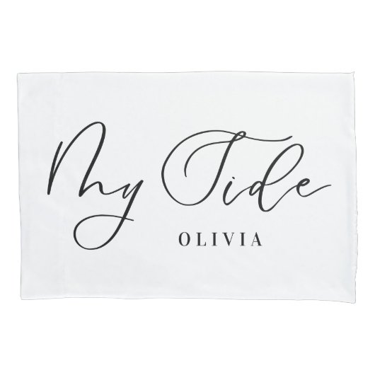 Mijn kant uw kant gepersonaliseerde elegante manus kussensloop (Voorkant-Links)