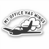 Mijn Kantoor heeft het ontwerp van Wings Sticker (Voorkant)