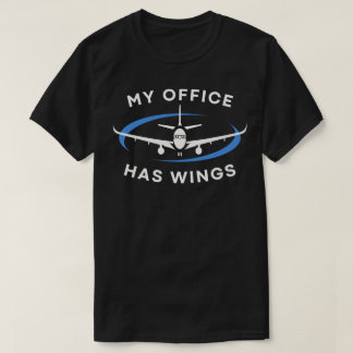 Mijn kantoor heeft vleugels t-shirt