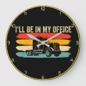 Mijn Kantoor: Retro Trucker's Domain Grote Klok (Voorkant)