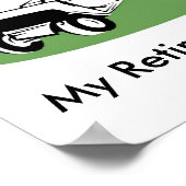 Mijn Kantoor voor pensionering Poster (Hoek)