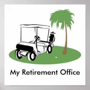 Mijn Kantoor voor pensionering Poster