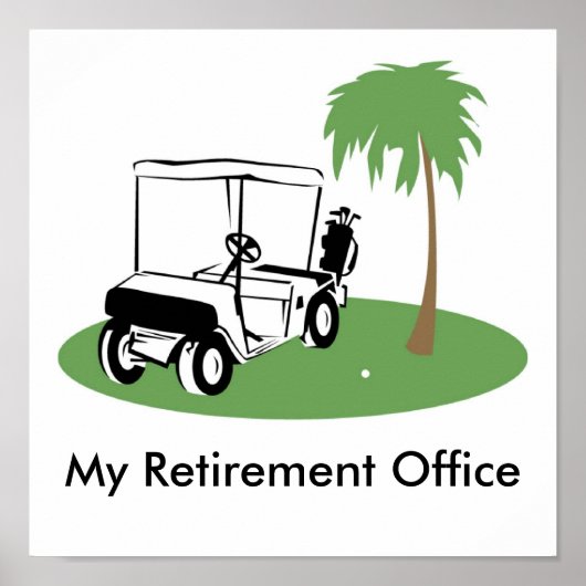 Mijn Kantoor voor pensionering Poster (Voorkant)