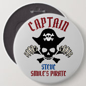 Mijn kapitein | International Talk Like a Pirate D Ronde Button 6,0 Cm (Voorkant /achterkant)