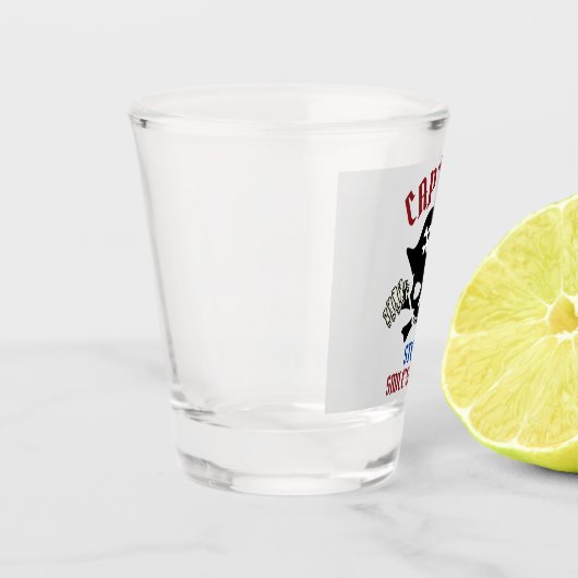 Mijn kapitein | International Talk Like a Pirate D Shot Glas (Links)