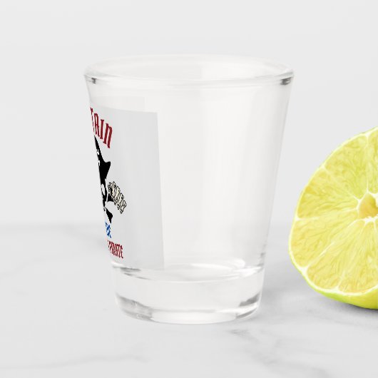 Mijn kapitein | International Talk Like a Pirate D Shot Glas (Rechts)