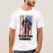 Mijn kapitein is Black T-Shirt (Voorkant)