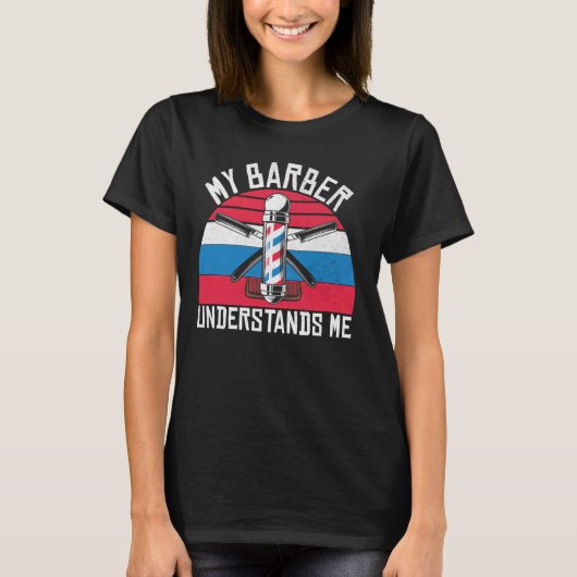 Mijn kapper begrijpt me kapper t-shirt (Voorkant)