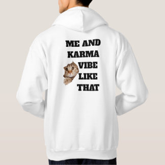 "Mijn karma" grafische hoodie