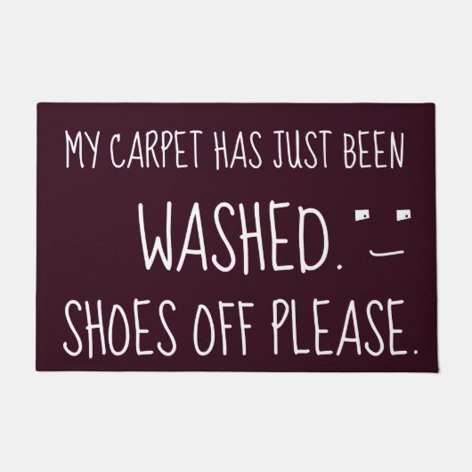 MIJN KARPEN IS NET AFGEWASD VAN Vun. Deurmat (Voorkant)