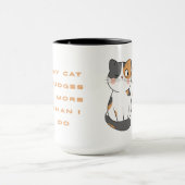 Mijn kat beoordeelt je meer dan ik mok (Midden)