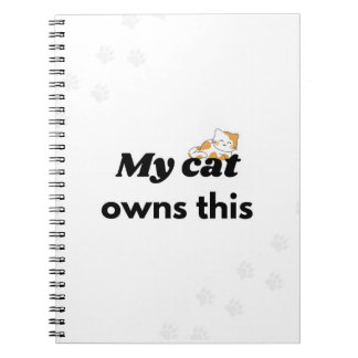 Mijn Kat Bezit Dit Grappige Katten Notitieboek