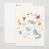 Mijn kat brouwsel van de dag bedankkaart (Voorkant / Achterkant)