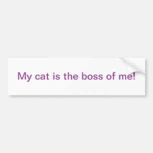 Mijn kat bumpersticker