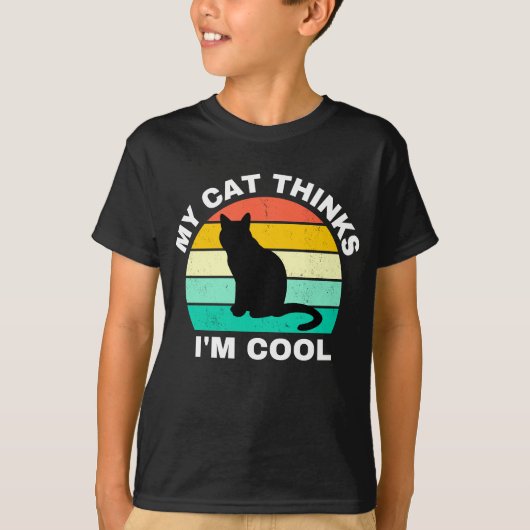 Mijn kat denkt dat ik Cool T-shirt ben (Voorkant)