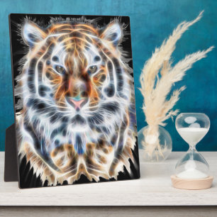 Mijn kat doet de tijger oude energie op. fotoplaat