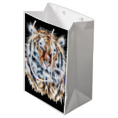 Mijn kat doet tijgerachtige energie omhoog medium cadeauzakje (Voorkant Gekanteld)