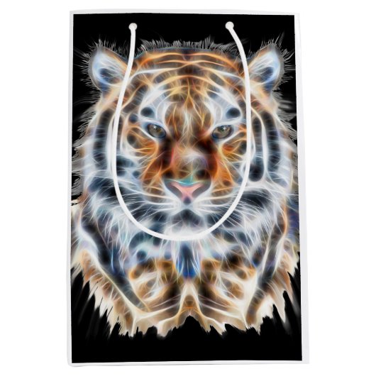 Mijn kat doet tijgerachtige energie omhoog medium cadeauzakje (Voorkant)