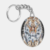 Mijn kat doet tijgerachtige energie omhoog sleutelhanger (Voorkant Links)