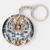 Mijn kat doet tijgerachtige energie omhoog sleutelhanger (Achterkant)