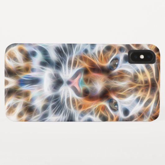 Mijn kat doet tijgerportretenergie omhoog Case-Mate iPhone case (Achterkant (horizontaal))