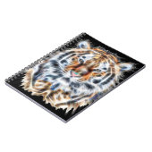 Mijn kat doet tijgerportretenergie omhoog notitieboek (Linkerzijde)