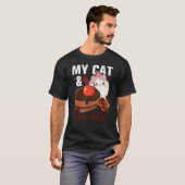 Mijn kat en chocolade eter grafisch t-shirt (Voorkant volledig)
