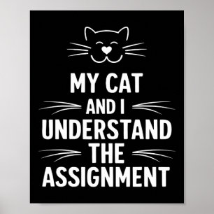 Mijn kat en ik begrijpen het schandaal van de Demo Poster