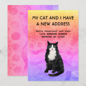 Mijn kat en ik hebben Aankondiging verhuisd (Voorkant / Achterkant)