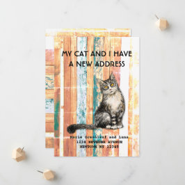 Mijn kat en ik hebben Aankondiging verhuisd