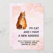 Mijn kat en ik hebben de aankondiging verplaatst (Voorkant / Achterkant)