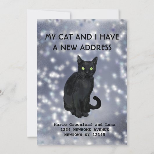 Mijn kat en ik hebben een mededeling aankondiging (Voorkant)