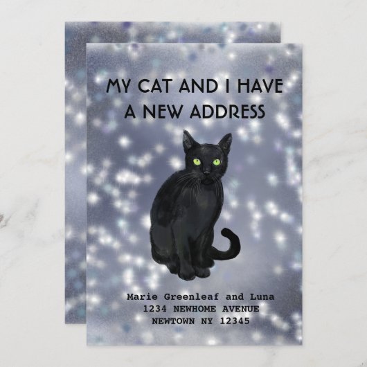 Mijn kat en ik hebben een mededeling aankondiging (Voorkant / Achterkant)