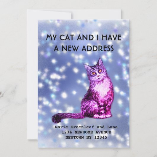 Mijn kat en ik hebben een mededeling aankondiging (Voorkant)