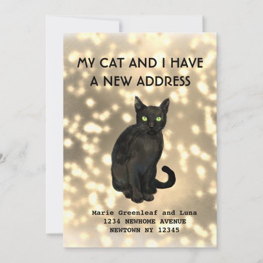 Mijn kat en ik hebben een mededeling aankondiging (Voorkant)