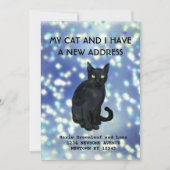 Mijn kat en ik hebben een mededeling verhuisd aankondiging (Voorkant)
