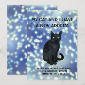 Mijn kat en ik hebben een mededeling verhuisd aankondiging (Voorkant / Achterkant)