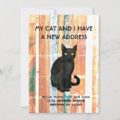 Mijn kat en ik hebben een mededeling verhuisd aankondiging (Voorkant)