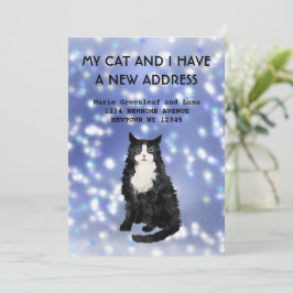 Mijn kat en ik hebben een mededeling verhuisd aankondiging