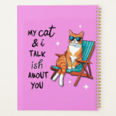 Mijn kat en ik praten ish over jou planner (Achterkant)