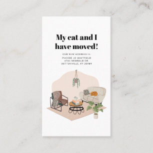 Mijn Kat en ik verplaatsen Wijziging Adres verplaa Visitekaartje
