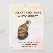Mijn kat en ik zijn verhuisd Aankondiging (Voorkant)